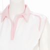 Ladies Tina Golf Shirt - White/Pink