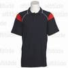 Mens Score Golf Shirt - Navy/Red/White