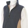 Trendi Body Warmer Jacket - Navy/Tan