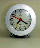 Plastic Circle Alarm Desk Clock