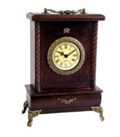 Wooden Desk Clock - Design 4