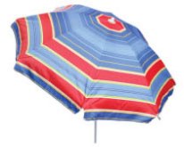 225 cm Tilt Umbrella Assorted Prints