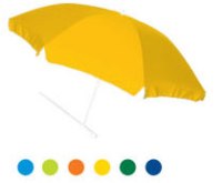 225cm Patio Umbrella- Navy Blue, H/Green, Lime, Turq, Yellow & O