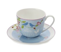Maxwell & Williams Aviary Cup/ Saucer 300 Blue - Min Orders Appl Maxwell & Williams Aviary Cup/ Saucer 300 Blue - Min Orders Appl
