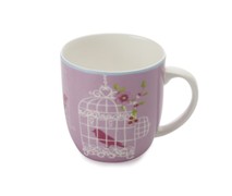 Maxwell & Williams Aviary Coupe Mug 380Ml Pink - Min Orders Appl Maxwell & Williams Aviary Coupe Mug 380Ml Pink - Min Orders Appl