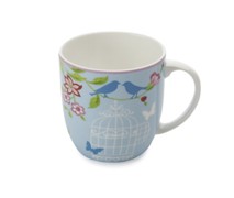 Maxwell & Williams Aviary Coupe Mug 380Ml Blue - Min Orders Appl Maxwell & Williams Aviary Coupe Mug 380Ml Blue - Min Orders Appl