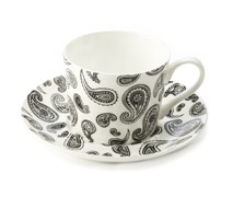 Maxwell & Williams Art Deco Cup/Saucer Paisley - Min Orders Appl Maxwell & Williams Art Deco Cup/Saucer Paisley - Min Orders Appl