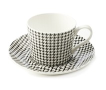 Maxwell & Williams Art Deco Cup/Saucer H/Tooth - Min Orders Appl Maxwell & Williams Art Deco Cup/Saucer H/Tooth - Min Orders Appl