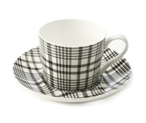 Maxwell & Williams Art Deco Cup/Saucer Tartan - Min Orders Apply Maxwell & Williams Art Deco Cup/Saucer Tartan - Min Orders Apply