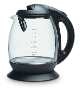 1.8 Litre Designer Glass Kettle - Clear 1.8 Litre Designer Glass Kettle - Clear