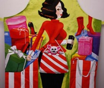 Maxwell & Williams Sj Born To Shop Apron - Min Orders Apply Maxwell & Williams Sj Born To Shop Apron - Min Orders Apply