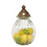 Pumpkin Shape Jar 38Cm Gold Ld Lg