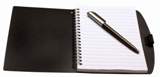 Lined Notebook & Pen (Available in Black or blue)