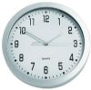 SILVER PLASTIC WALL CLOCK