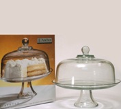 Footed Glass Cake Stand 40cm (Height) * 25cm (Diameter) Footed Glass Cake Stand 40cm (Height) * 25cm (Diameter)