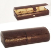 Brown Croco Watch Case for 5 Watches 8.5 * 26 * 12.5cm Brown Croco Watch Case for 5 Watches 8.5 * 26 * 12.5cm