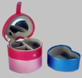 Faux Leather stackable Jewelley Box in Heart Shape - 11*9*13.6cm Faux Leather stackable Jewelley Box in Heart Shape - 11*9*13.6cm