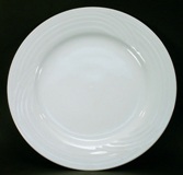 White Fish Plate Cascade - 21cm Diameter