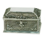 Zinc alloy Rectangular Trinket Box 5 * 6 * 9cm