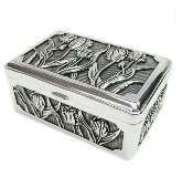 Silver Plated retangular Trinket Box 4*9*6cm