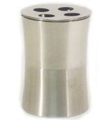 Stainless Steel Toothbrush Holder - 10cm