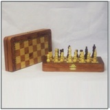 Foldable Rosewood Chess Set 27 * 14 cms