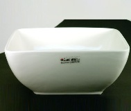 White Salad bowl 10 * 25 * 25cm