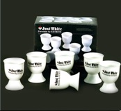 Set 6 White Egg Cups