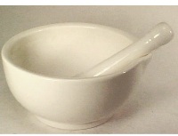 White Mortar & Pestle 20cm