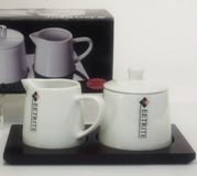 Eetrite White Sugar & Creamer Set - 7.5cm