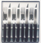 8 Pc Steak Knife 7 Fork Set