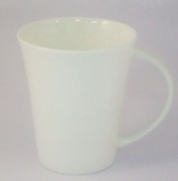 White Fine Bone China Coffee Mug