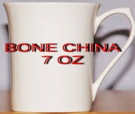 Bone China White Coffee Mug