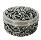 Round Bling Trinket Box 3.5 * 7 cm