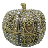 Bling apple Shaped trinket Box 5cm