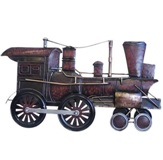 Metal Dcor Train Wall Plaque - 90*60cm