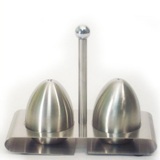 Stainless Steel Salt & Pepper Set - 17cm