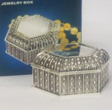 Silver Plated Trinket Box 4.5*8*8cm