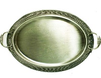 Round Pewter Tray -60cm Diameter