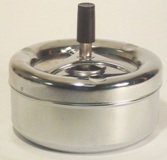 Round Stainless Steel Ashtray - No Smoke