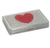 Cigarette Case - Red Heart Gems Cigarette Case - Red Heart Gems