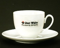 White Espresso Cup & Saucer - Just White
