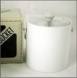 White Plastic Ice Bucket - 1.2 L
