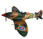 Model Monoplane - 1940 Green & Brown Spitfire 39*38*16cm