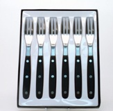 6 Pc Steak Forks Set