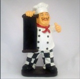 Resin Chef Menu 41cm High