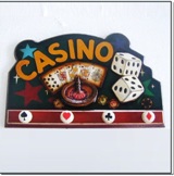Casino Wall Plaque with Hooks 40 * 60cm Casino Wall Plaque with Hooks 40 * 60cm