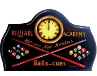 Wall Clock Billiard Academy - 60cm