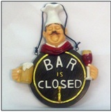 Resin Bar Closed Sign 27 * 32 cm