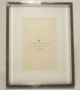 Nickel Plated Picture Frame With bevel - 18cm